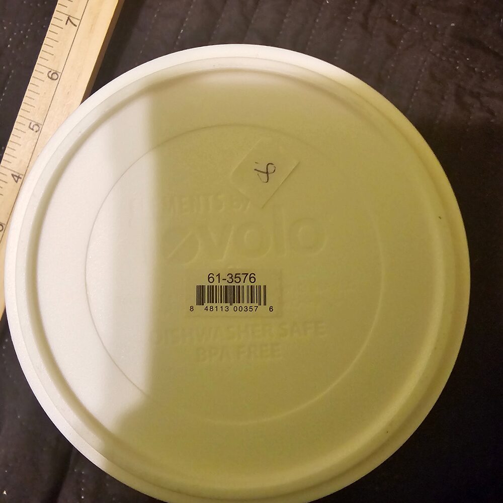 Reusable Ice Cream Storage Container with Pink Lid - 1 Pint - Picture 5 of 5
